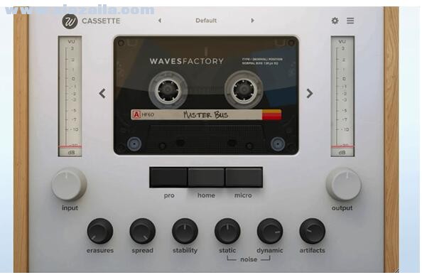 Wavesfactory Cassette for Mac(盒式磁带模拟工具) v1.0.2