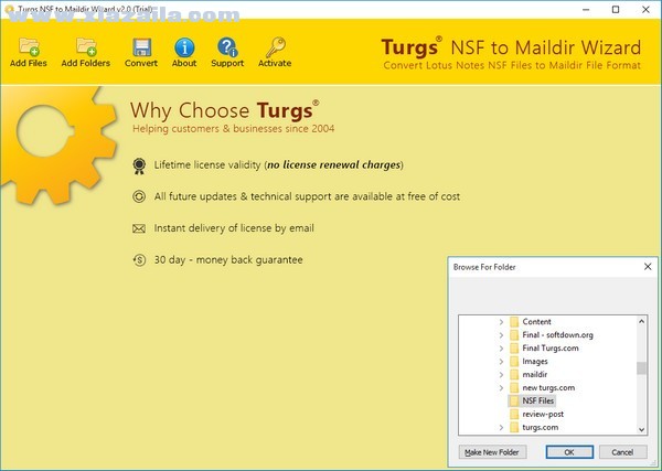 Turgs NSF to Maildir Wizard(NSF转Maildir转换工具) v2.0.0官方版