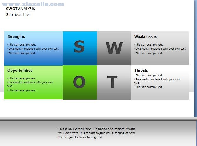 SWOT分析图表 免费版