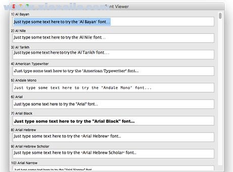 Font Viewer for Mac(字体查找软件) v11.0