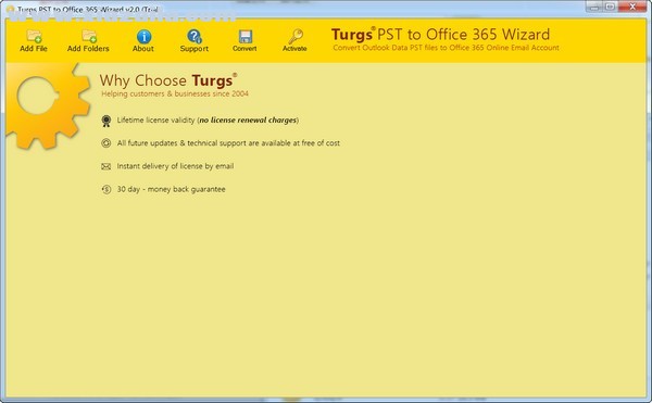 Turgs PST to Office 365 Wizard(PST到Office 365迁移工具) v2.0官方版