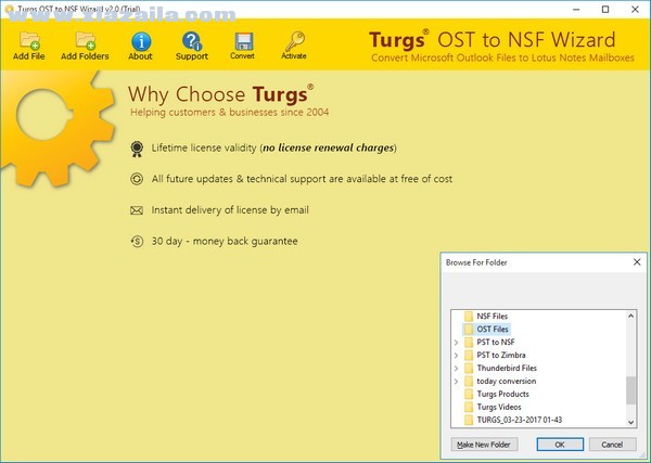 Turgs OST to NSF Wizard(OST到NSF转换工具) v2.5.0官方版